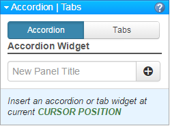 Accordion and Tabs Interface
